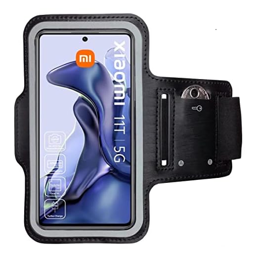 CoverKingz Brazalete movil Running para Xiaomi 11T / 11T Pro - Funda movil Correr con Compartimento para Llaves para 11T / 11T Pro - Porta movil Running para móviles Color Negro