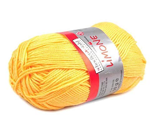 Cotton 50g Yellow Yarn, Crochet Yarn, Craft Supply, Cotton Thread, Cotton Knitting, Cotton Crochet, Cotton Cord, Wool, Textile Silk