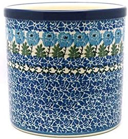 Polish Pottery Utensil Holder - Antique Rose