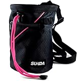 Sukoa Chalk Bag for Rock Climbing - Bouldering Chalk Bag Bucket with Quick-Clip Belt and 2 Large Zip
