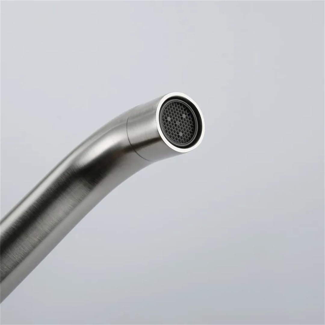 Boquilla Giratoria de 360 Grados de Níquel Cepillado de Pared, Grifo de Mezclador de Tanque de Desviación de un Solo Mango Bg - 260Mm, TOMRAIN, GM - 150 mm,