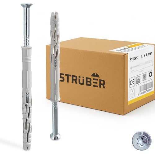 STRÜBER Rahmendübel mit Senkkopfschrauben Torx (8x140 mm / 50...