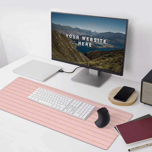 Clavier PC stable grâce au grand tapis de souris rétro à base caoutchouc - 5