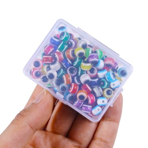 Kit de 200 Cuentas de Ojo para Pesca, Plástico Colores Mixtos miniatura 7