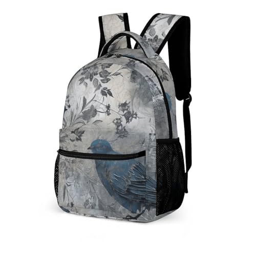 Bird Pattern Backpack for Travel, Ultra Durable Small Bookbag Lightweight Daypack for Women Men4
