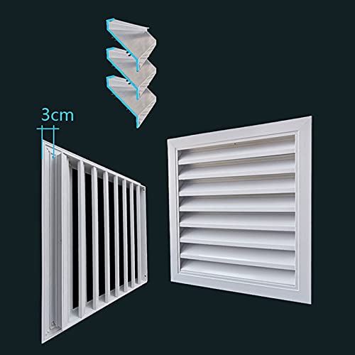 Vent Cover Aluminum Ventilation Grate Air-Conditioning Louver Grille Wall Ceiling Air Outlet Grille House Ventilation System Recuperator Square Air Louver Vent Dryer Vent Covers ( Size : 500*500Mm , C #TOP2