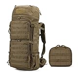 【Flexibilität durch MOLLE-Webbing-System】Outdoor Rucksack verfügt über ein internes MOLLE-Webbing-System, an dem Sie zusätzliche taktische Taschen oder Ausrüstung befestigen können. Es bietet auch Platz für ein Trinksystem mit einem 3 Liter Wassersack (nicht im Lieferumfang enthalten). Dieser Rucksack eignet sich nicht nur für den Outdoor-Einsatz, sondern kann auch als Armee-Rucksack oder Survival-Rucksack verwendet werden.