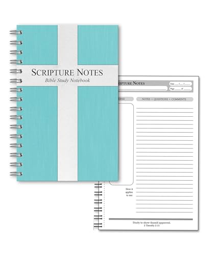 Carnet d'étude de la Bible avec invites pour organiser vos notes et prières