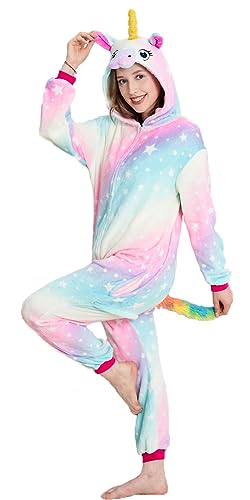 NewFuzzy Adult Unicorn Onesie Pajamas Cosplay Costume Halloween Sleepwear