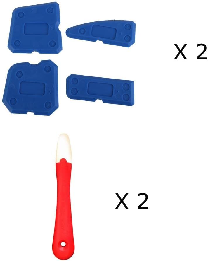 2 Set of Caulking Tool Kit Joint Sealant Silicone Grout Remover + Smoother