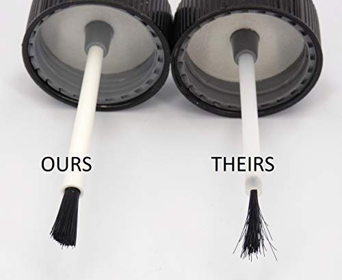 Pack Of 4 60Cc (2 Ounce) Hdpe Bottle With Graduated Markings, Childproof Cap, Mix Ball And Touch-Up Brush For Household Or Automotive Paint #TOP3