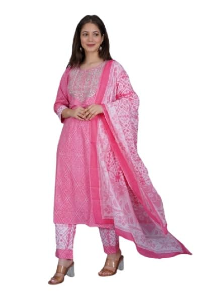 Kurti Afghani en coton brodé pour vos journées de travail actives