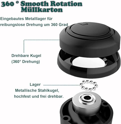 KEWAYO Lenkknauf Spinner,Universal Auto Lenkradknauf,Lenkrad Spinner Knauf,Lenkhilfe Drehknopf,Drehbarer Lenkradknopf für Autos, LKW, PKW, Traktoren, Rasenmäher, Gabelstapler ﻿
