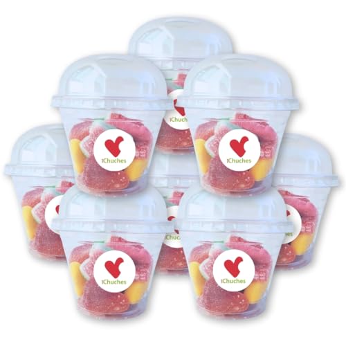 Tarros de Gominolas Variadas. Incluye 1 Kilo de Golosinas y 20 Tarros. Kit ICHUCHES para montar. (Sin gluten)