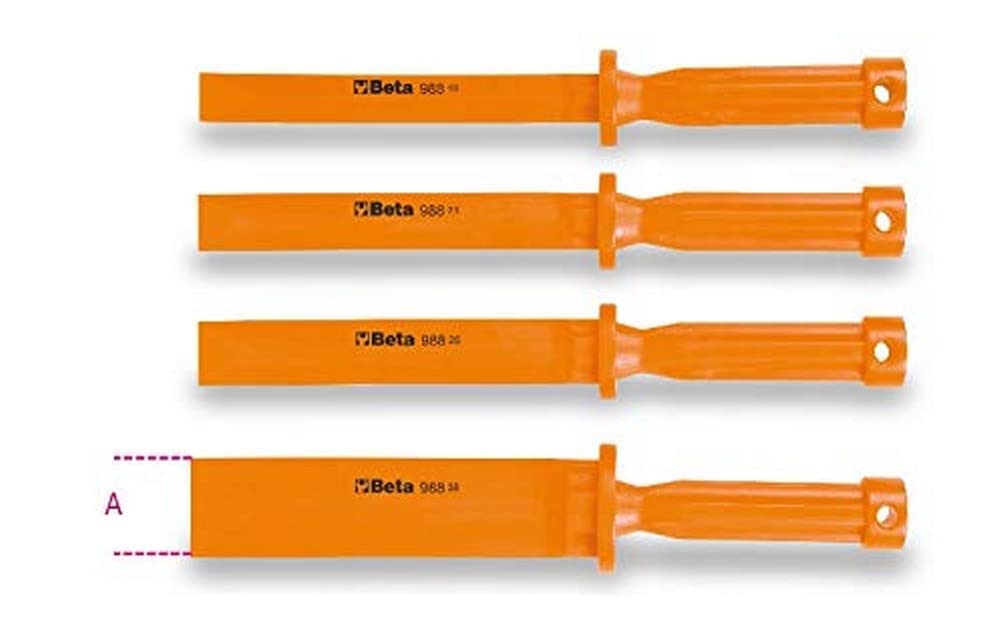 BETA PrimeTools 988/K4 4 PCE SCRATCHPROOF Plastic Scraper Chisel Set