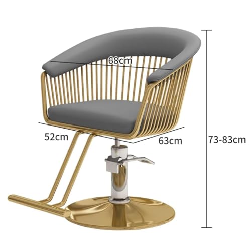 Hydraulisch höhenverstellbarer Friseurstuhl mit 360-Grad-Drehgelenk, robuster Salonstuhl für professionelles Friseur