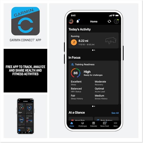 garmin forerunner 970 premium gps running and triathlon smartwatch amoled display built-in led flashlight soft gold titanium with french gray case and french graytranslucent indigo band