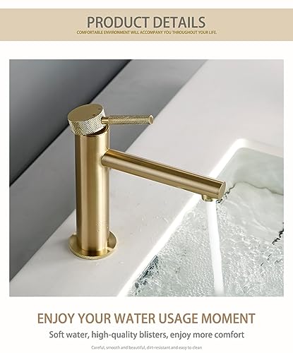 Grifos de baño monomando de latón para lavabo de un solo orificio 6