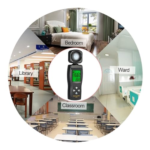 Medidor luz digital para plantas y fotografía con pantalla LCD portátil 6