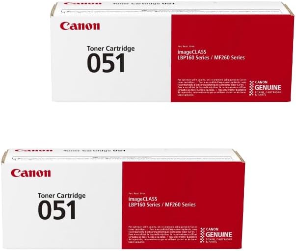 純正品 2個セット】 キヤノン トナーカートリッジ 051 ブラック CRG