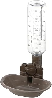 Dog Water Dish, Medium, w/Bottle, Dark Brown