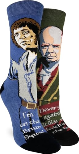 Good Luck Sock Womens The Princess Bride Vizzini & Fezzik Socks Adult Shoe Size 5-9