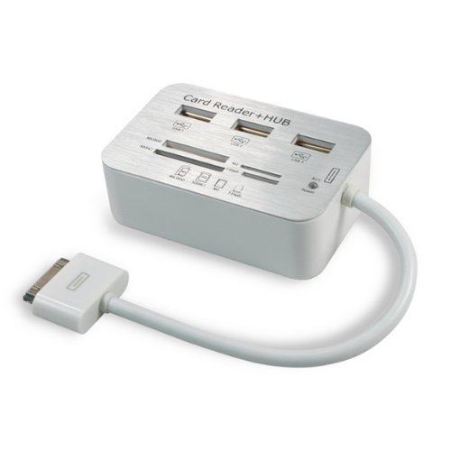 Sunshine Camera Connection Kit USB SDHC Card Reader + USB Hub COMBO for Apple ipad series