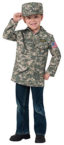 Disfraz militar camuflado para niños talla S miniatura 4