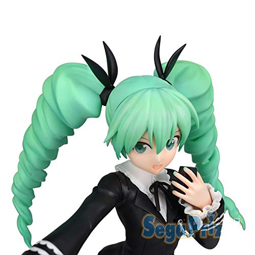 Sega Project Diva Arcade Future Tone Hatsune Miku Super Premium Action Figure Dark Angel, 9" #TOP3