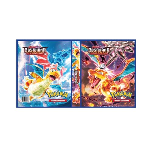 Álbum Pokémon pasta tipo Fichário para Cards - Escarlete e Violeta - Obsidiana em Chamas
