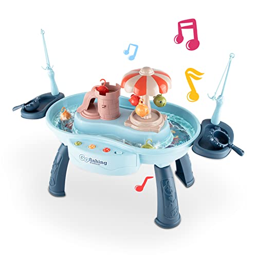 REHOBBKID Water Table for Toddlers 3 4 5 6 7 Year Old Fishing Game