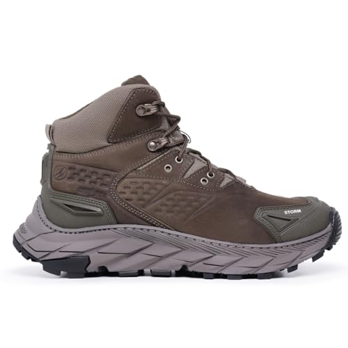 Tenis Adventure Bota Masculina Em Couro Legitimo Palmilha Em Gel (Verde Musgo, BR, Adulto, Numérico,