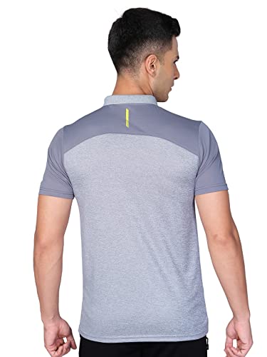 Image of TECHNOSPORT Men's Polyester Slim Fit T-Shirt
