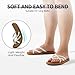 MEGNYA Arch Support Womens Elegant Slip-Resistant Sandals for Feet Swollen, Fashionable Quick Drying Sandals with Yoga Mat Sole, Rebound Wadable Summer Beach Flip Flops White Size 8