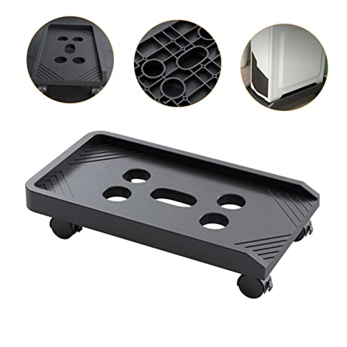 Soporte móvil para CPU con ruedas con bloqueo, soporte ajustable para torre de computadora para casa y oficina, carrito universal con ruedas para PC compatible con la mayoría de las cajas de computadora miniatura 4