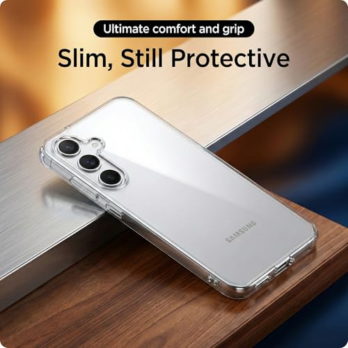 Oprimio Kristallklar Hülle für Samsung S26 [Silikon Hülle] [%100 Durchsichtig] [Deutsche Material] [Ultra Dünn] Klar Handyhülle für Samsung Galaxy S26 5