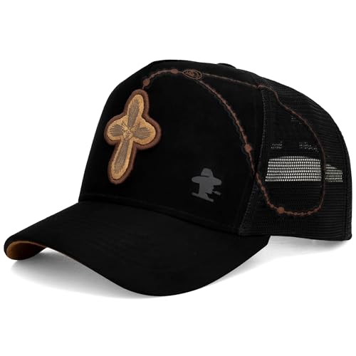 Image of Sacudido's | Trucker Cap Cross Rosary | Snapback Hats, Adjustable, Unisex, Faith