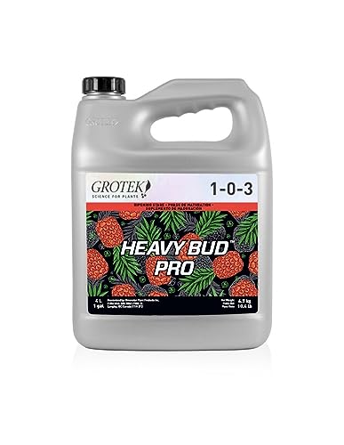 GROWMANIA Fertilizante Heavy Bud Pro Grotek 4L| Abono para Cultivos Etapa de Floración | Potenciador de Aroma y Sabor de Plantas