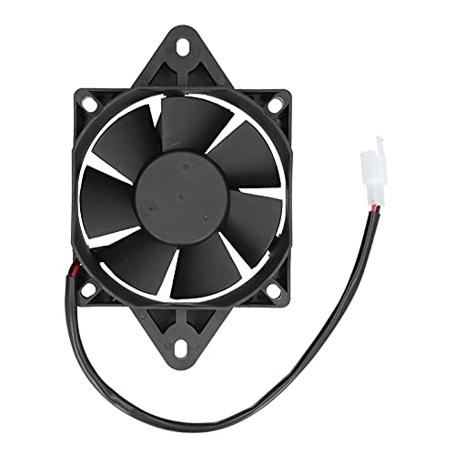 Akozon Ventilador de refrigeración, radiador eléctrico de plástico de 12 V, Ventilador de refrigeración Universal de 15 W para 150 200 250 Motocicleta, ATV, Go Kart, reemplazo del