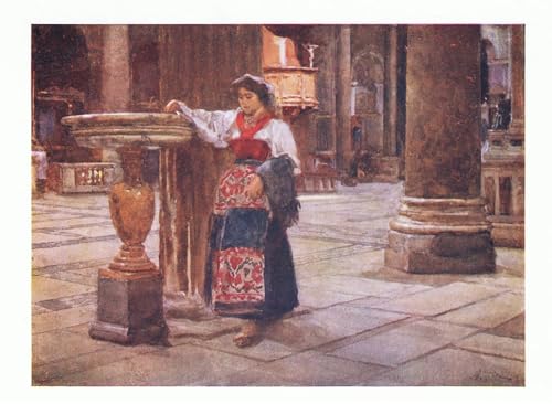Cuadro de la Iglesia de Ara Coeli para vestir paredes vacías con arte clásico de 60x90cm