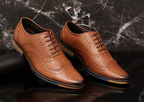 Image of ARAMISH Men Genuine Leather Formal Brogue Shoe