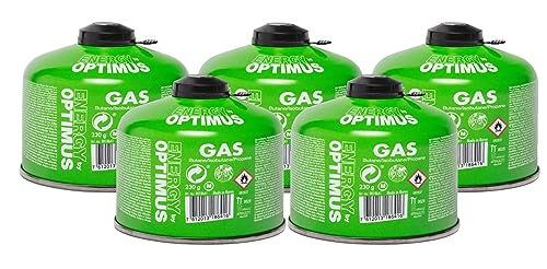 Generisch Optimus 5 x Ventil-Gaskartusche mit je 230g