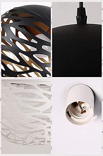 Lámparas de Techo pequeñas con diseño hueco negro y luz LED eficiente 3