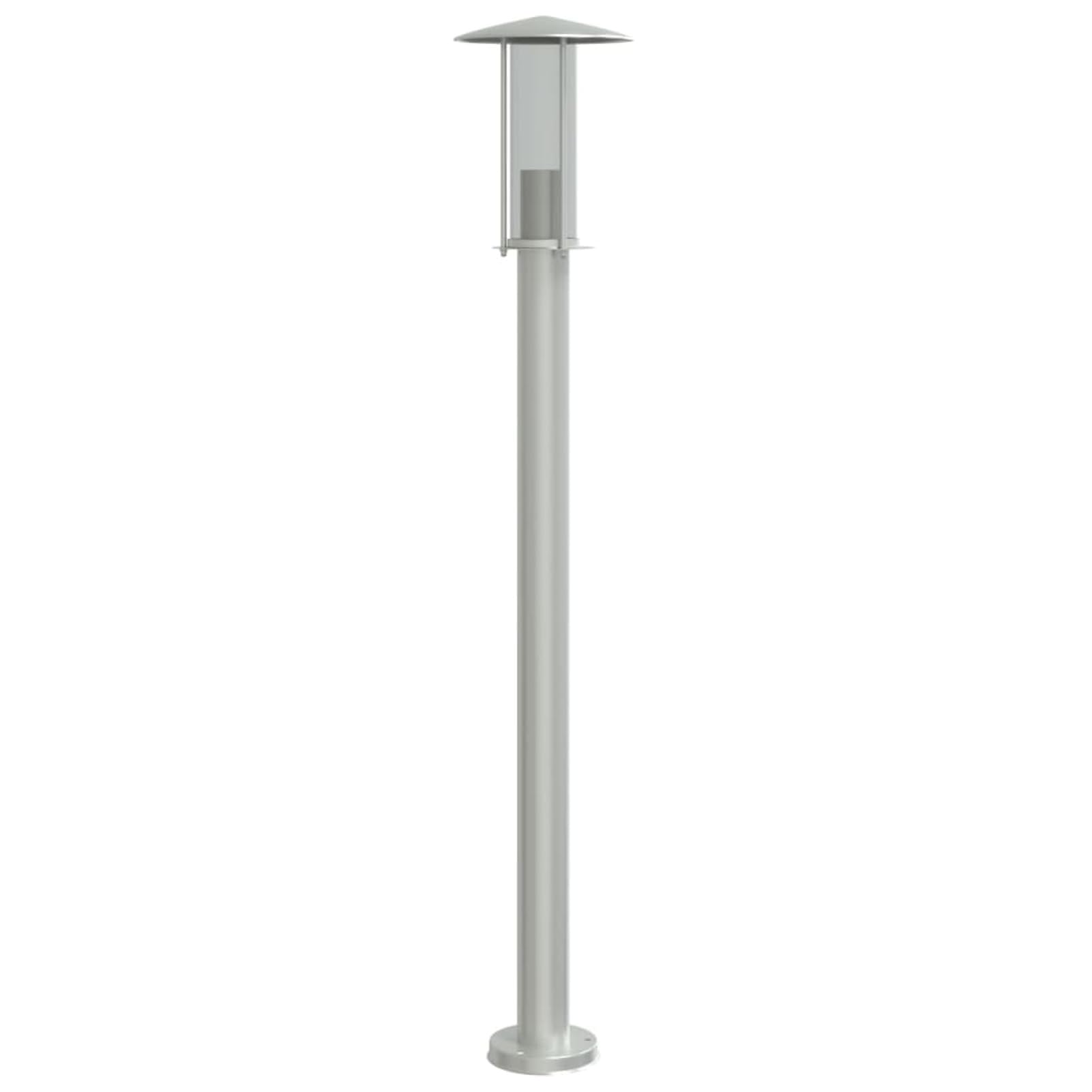 LAPOOH Lampade da Terra per Esterni 3 pz Argento 100cm in Acciaio Inox,Lampade da Terra,Lampade da Terra Esterni,Lampade da Terra Esterno Giardino-4006352