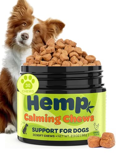 Hemp Calming Chews for Dogs Calming Treats Chews  Anxiety Relief Treats Separation Anxiety Relief for Dogs Calming Treats Pet Calming Care Chews for Anti Anxiety Dogs Chicken 30 Counts  Cucciolini Doodles Hemp calming chews for dogs calming treats chews  anxiety relief treats separation anxiety relief for dogs calming treats pet calming care chews for anti anxiety dogs chicken 30 counts   cucciolini doodles