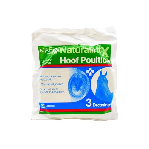 NAF NaturalintX Hoof Poultice Single Use Dressing for Horses Supports Abscess Recovery Inflammation & Hoof Injury Care Can Be Used Wet or Dry