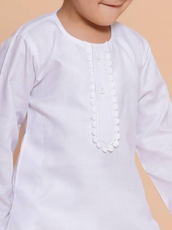 Image of AJ DEZINES Kids Ethnic Wear Pure Cotton Dhoti Kurta Set For Boys