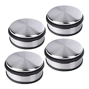 Schramm – Confezione da 4 fermaporta piatti, circa 10 x 4 cm, confezione da 4 pezzi.