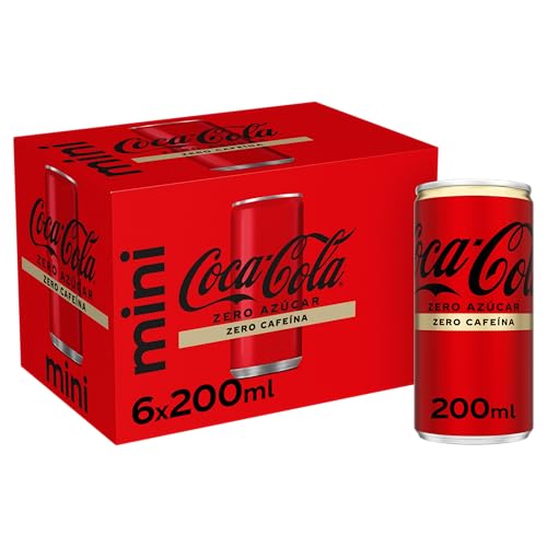 Coca-Cola Zero Azúcar Zero Cafeína, Refresco de Cola sin Azúcar,