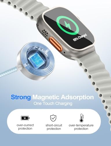4-in-2 Multi Charging Cable for Apple Watch Charger/iPhone/Samsung Charger - 5